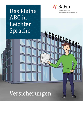 Cover Broschüre Versicherungen (verweist auf: Das kleine ABC in Leichter Sprache: Versicherungen)