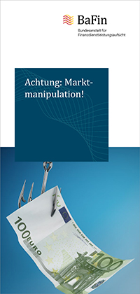 Cover der Broschüre zur Marktmanipulation (verweist auf: Achtung: Marktmanipulation!)